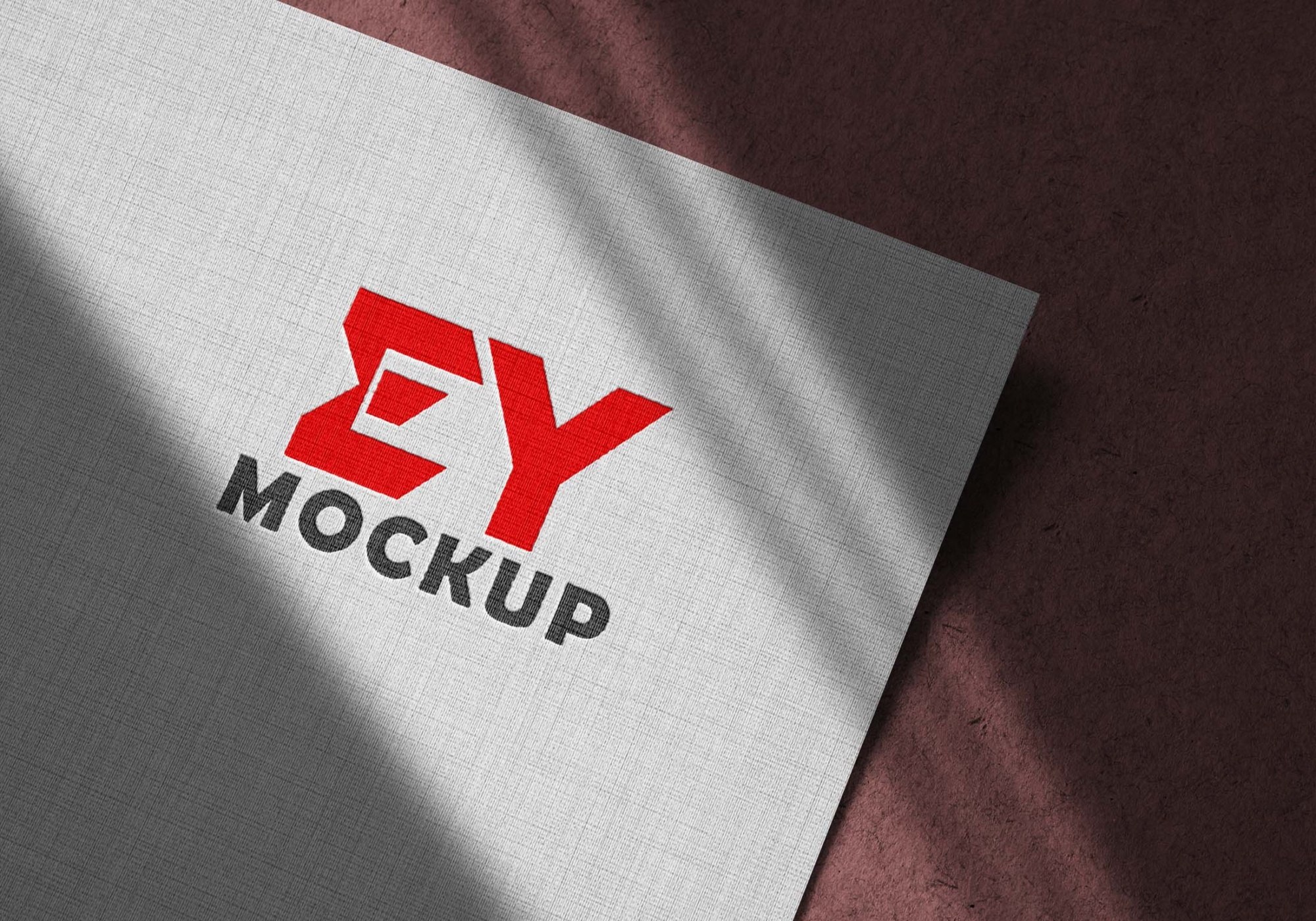 Free Paper Pressed Logo Mockup Download Paper Pressed Logo Mockup PSD 1