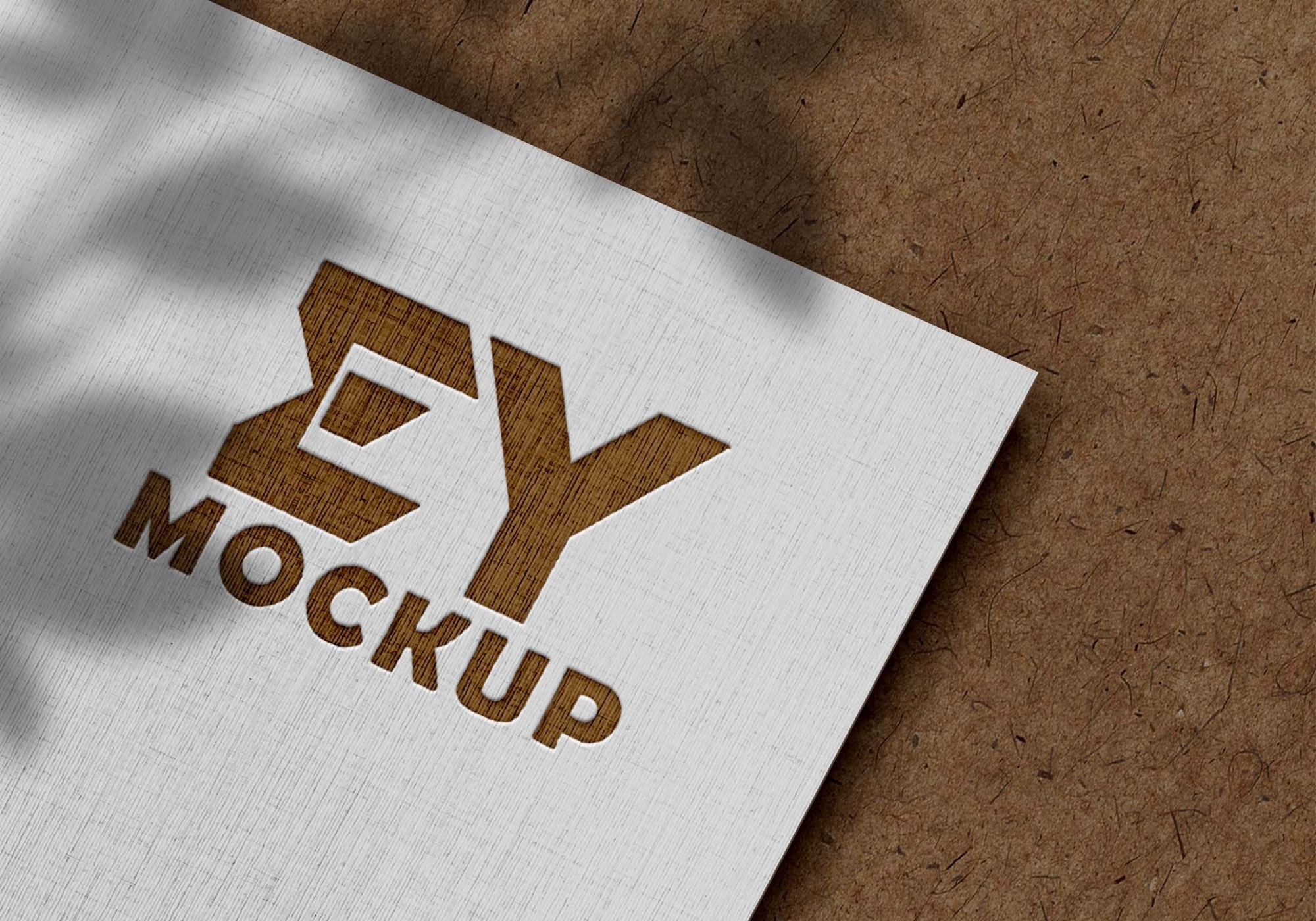 Free Paper Pressed Logo Mockup Download Paper Pressed Logo Mockup PSD 2