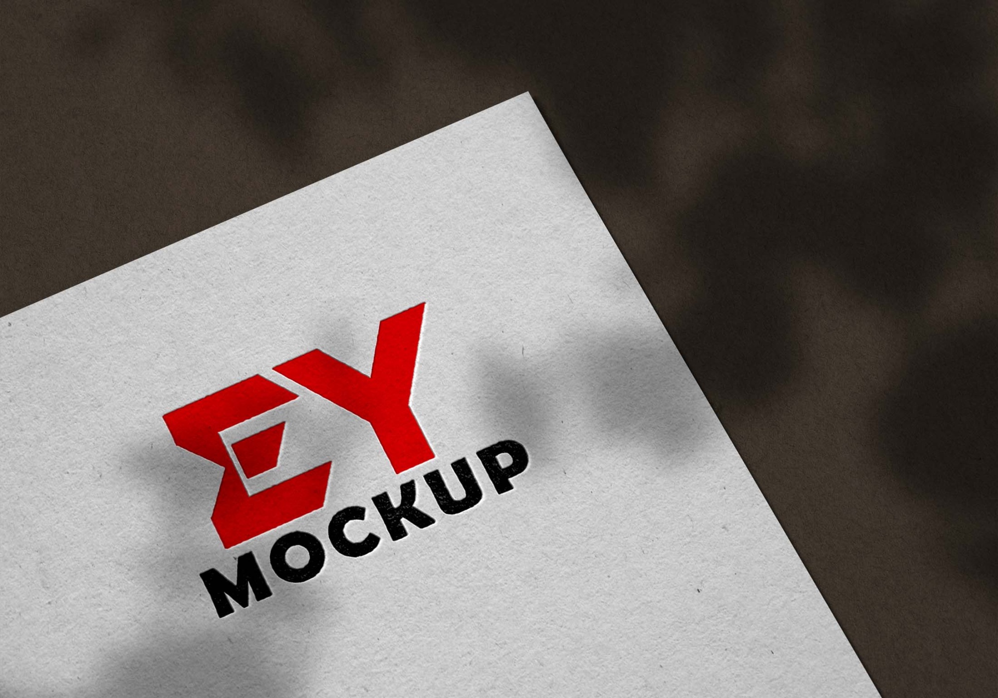 Free Paper Pressed Logo Mockup Download Paper Pressed Logo Mockup PSD 4