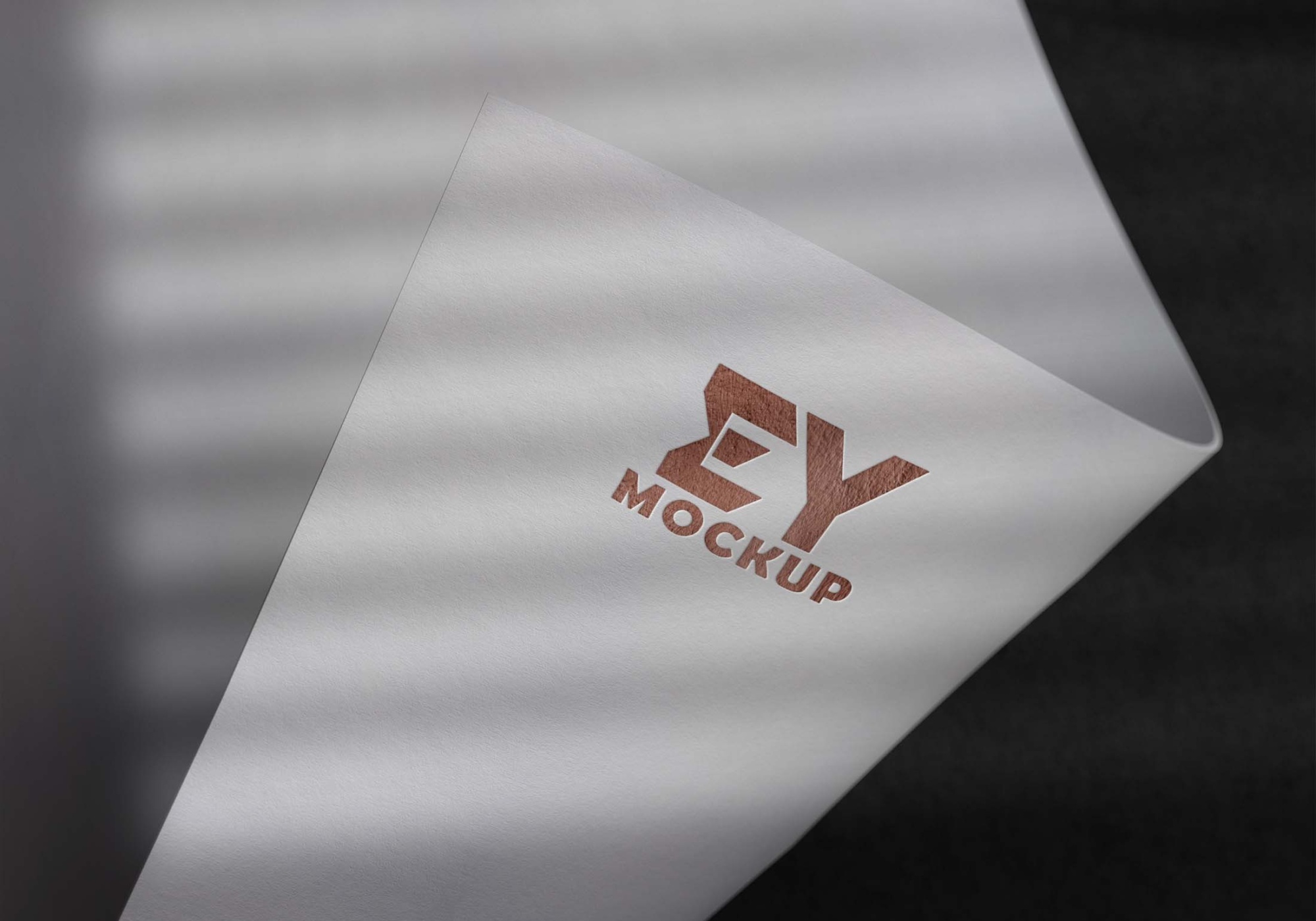 Free Paper Pressed Logo Mockup Download Paper Pressed Logo Mockup PSD 7