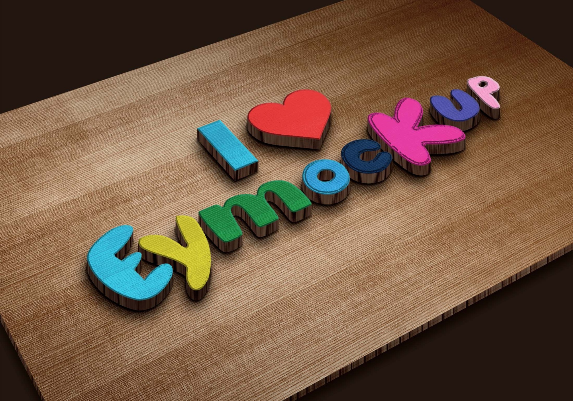 Stylish Wooden 3D Logo Mockup Wooden 3D Logo Mockup PSD 4