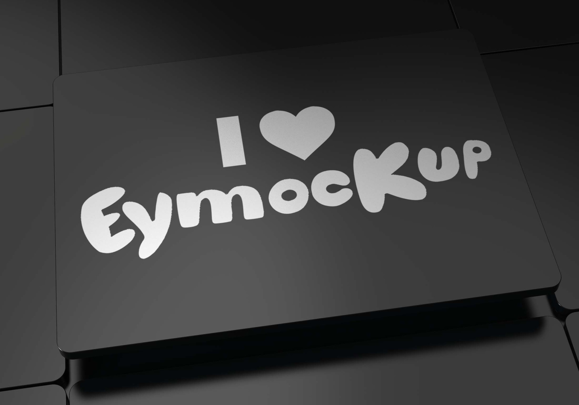 Black Background Logo Mockup 2