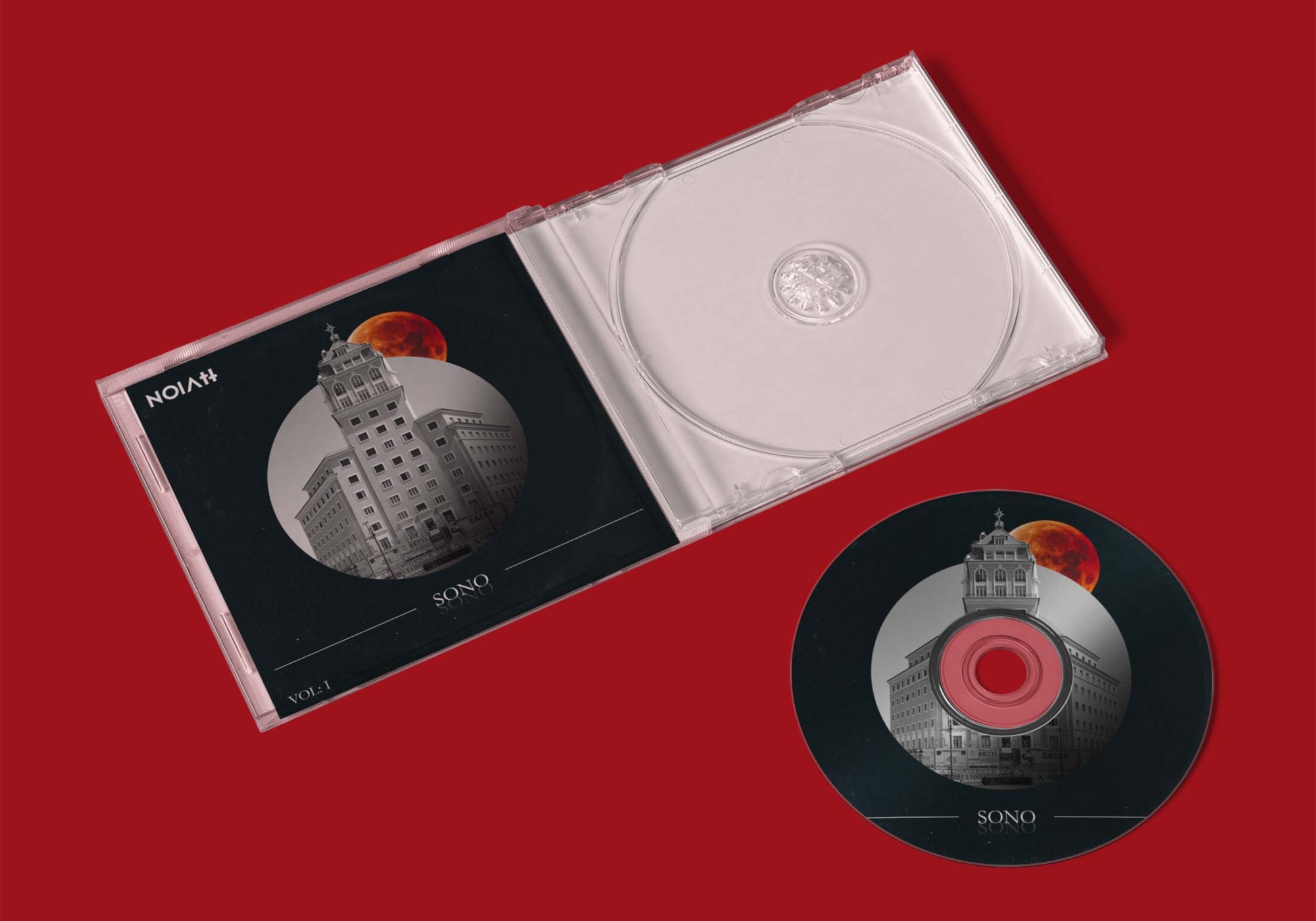 Free CD Cover Mockup Download (PSD) CD Cover Mockup PSD 1