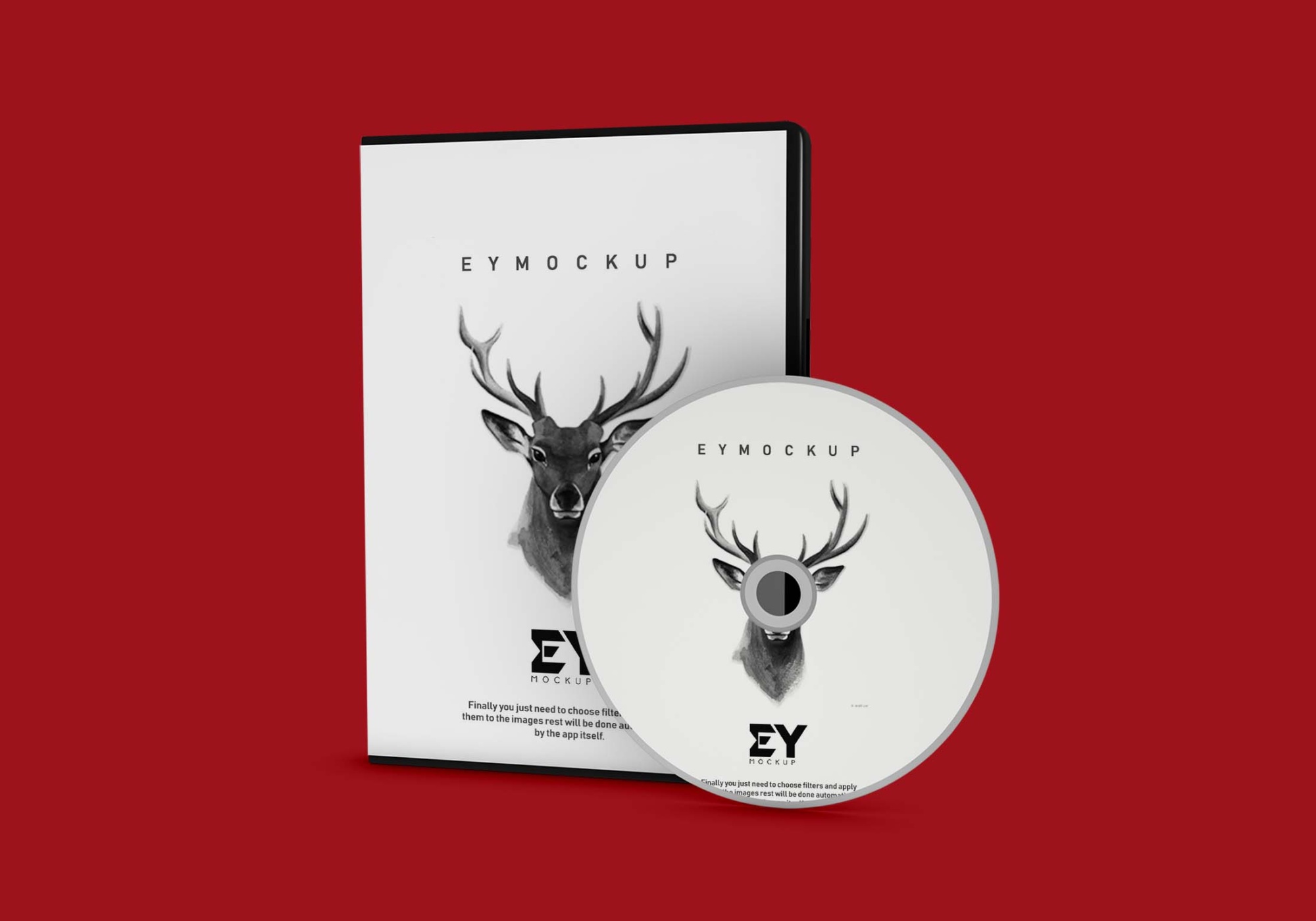 CD Cover Mockup PSD 4