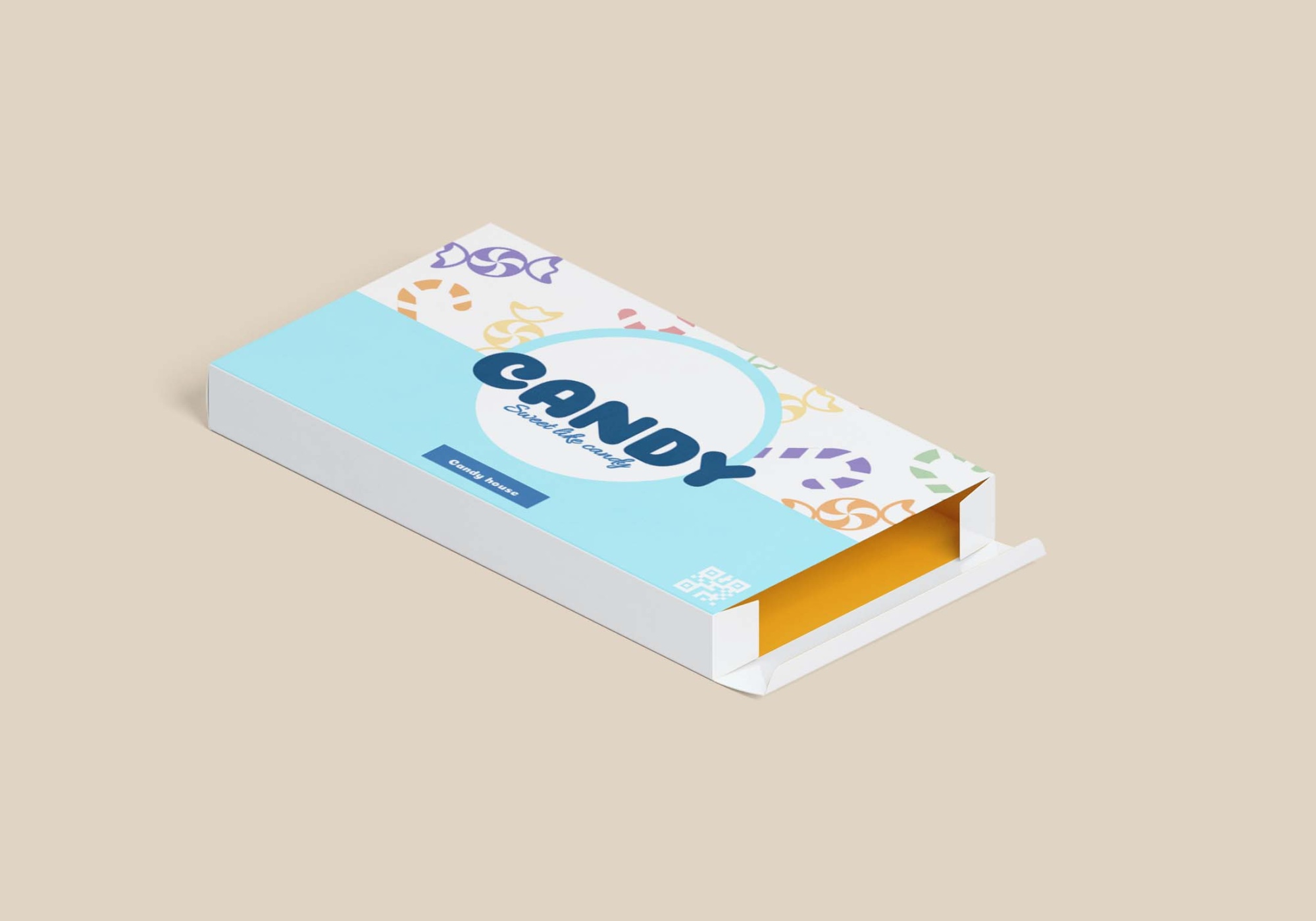 Candy Box Mockup PSD 1