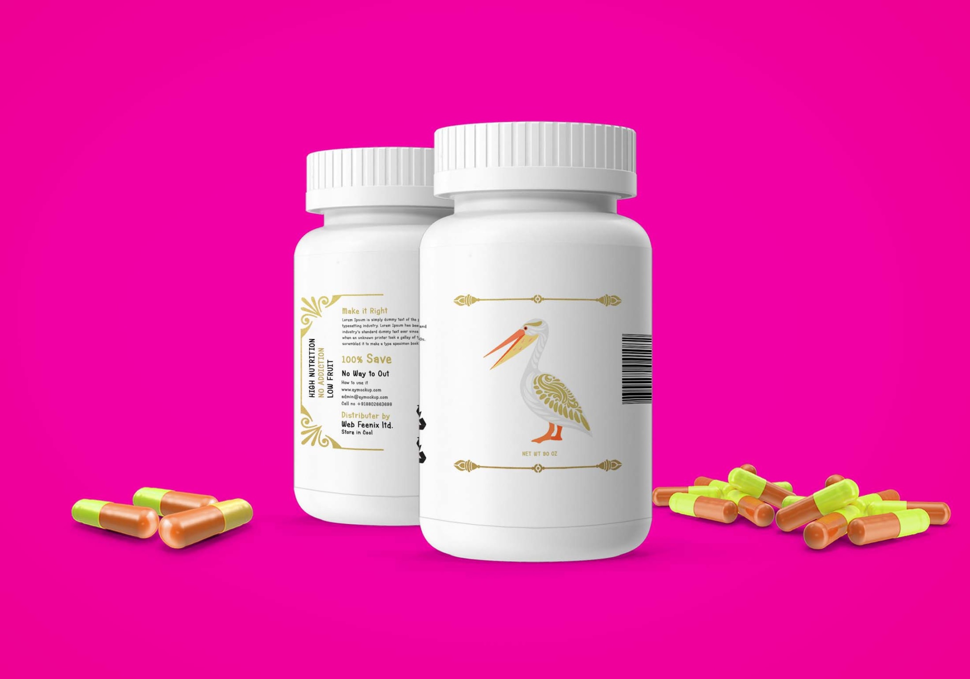 Free Capsules Bottles Mockup Download Capsules Bottles Mockup PSD 2