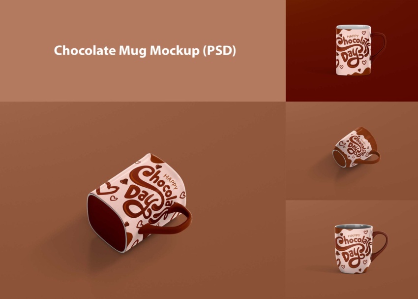 Chocolate Mug Mockup PSD 5