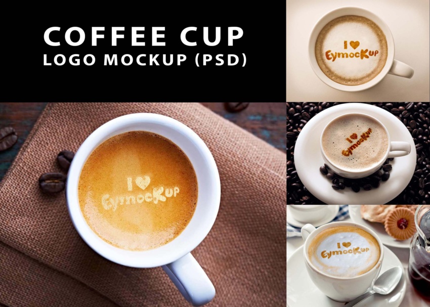 Coffee Cup Logo MockupPSD 4