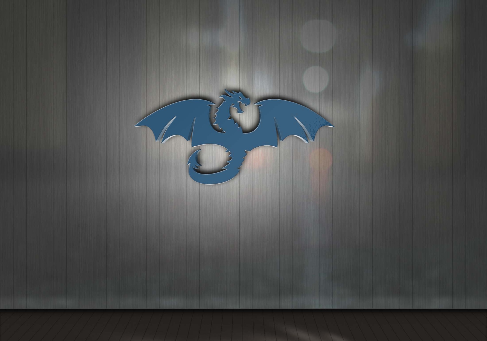 Flying Dragon 3D Logo Mockups 5
