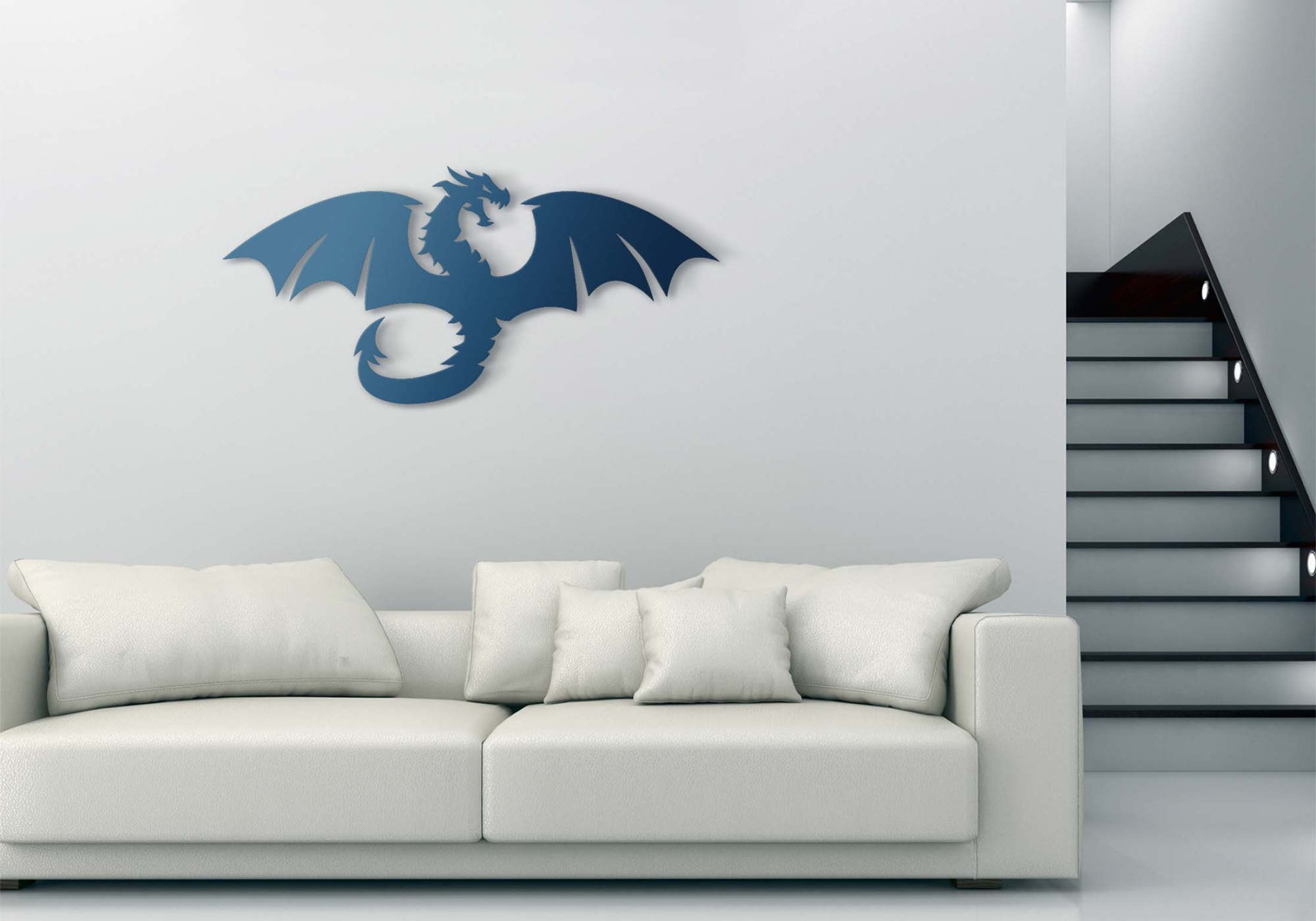 Flying Dragon 3D Logo Mockups 6