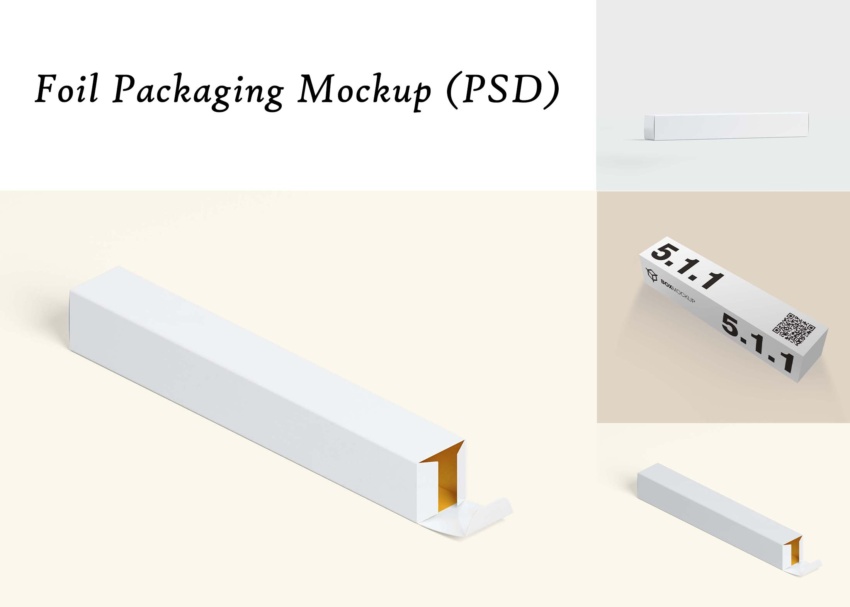 Foil Packaging Mockup PSD 1 1