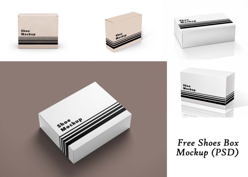 Download Free Shoes Box Mockup PSD Free Shoes Box Mockup PSD 6
