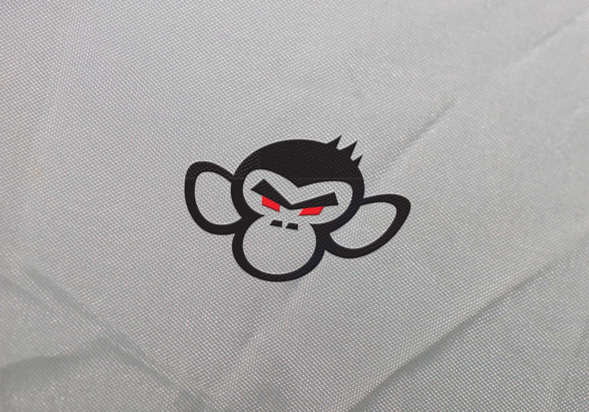 Monkey Logo Mockup PSD 3