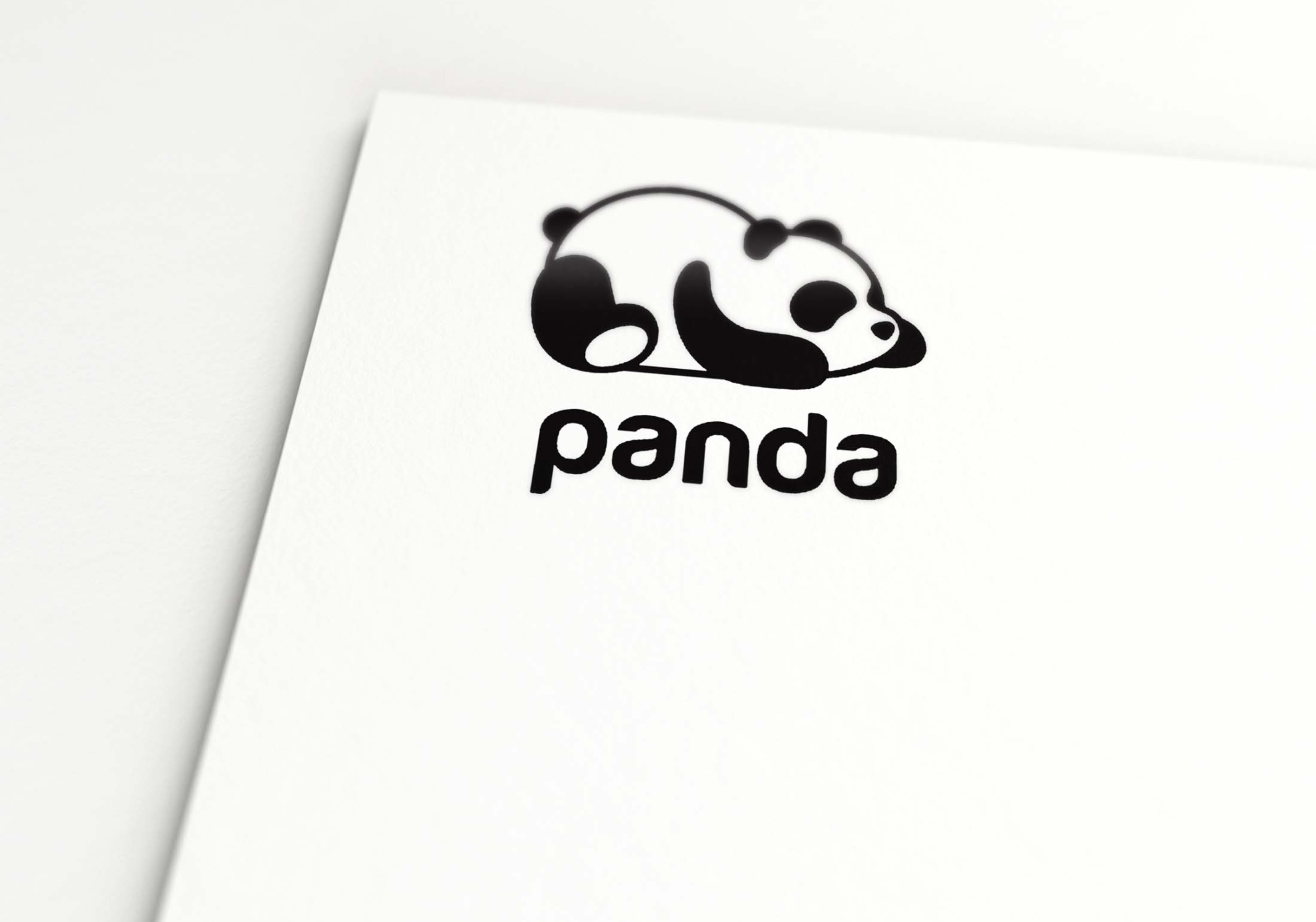 Panda Logo Mockup PSD 3