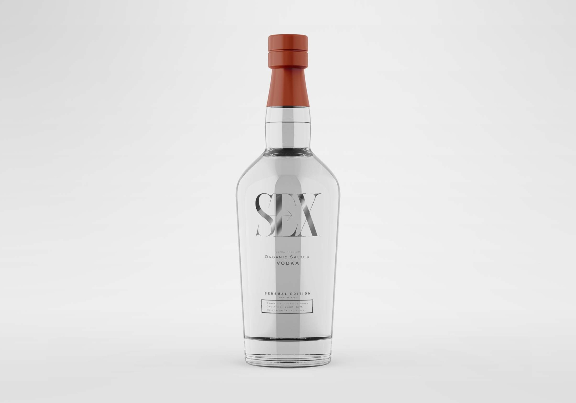 Vodka Bottle Mockup PSD 1