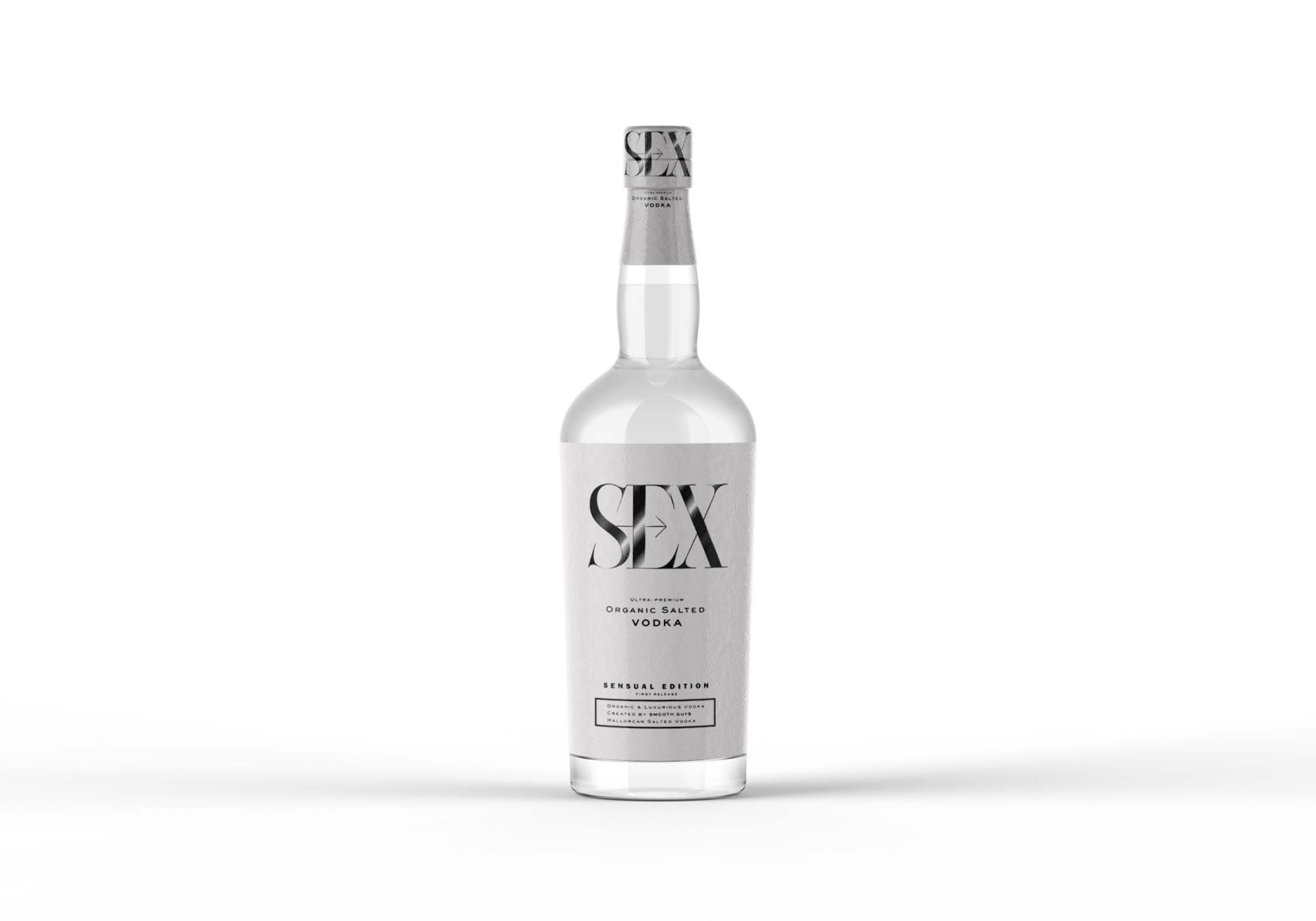 Vodka Bottle Mockup PSD 2
