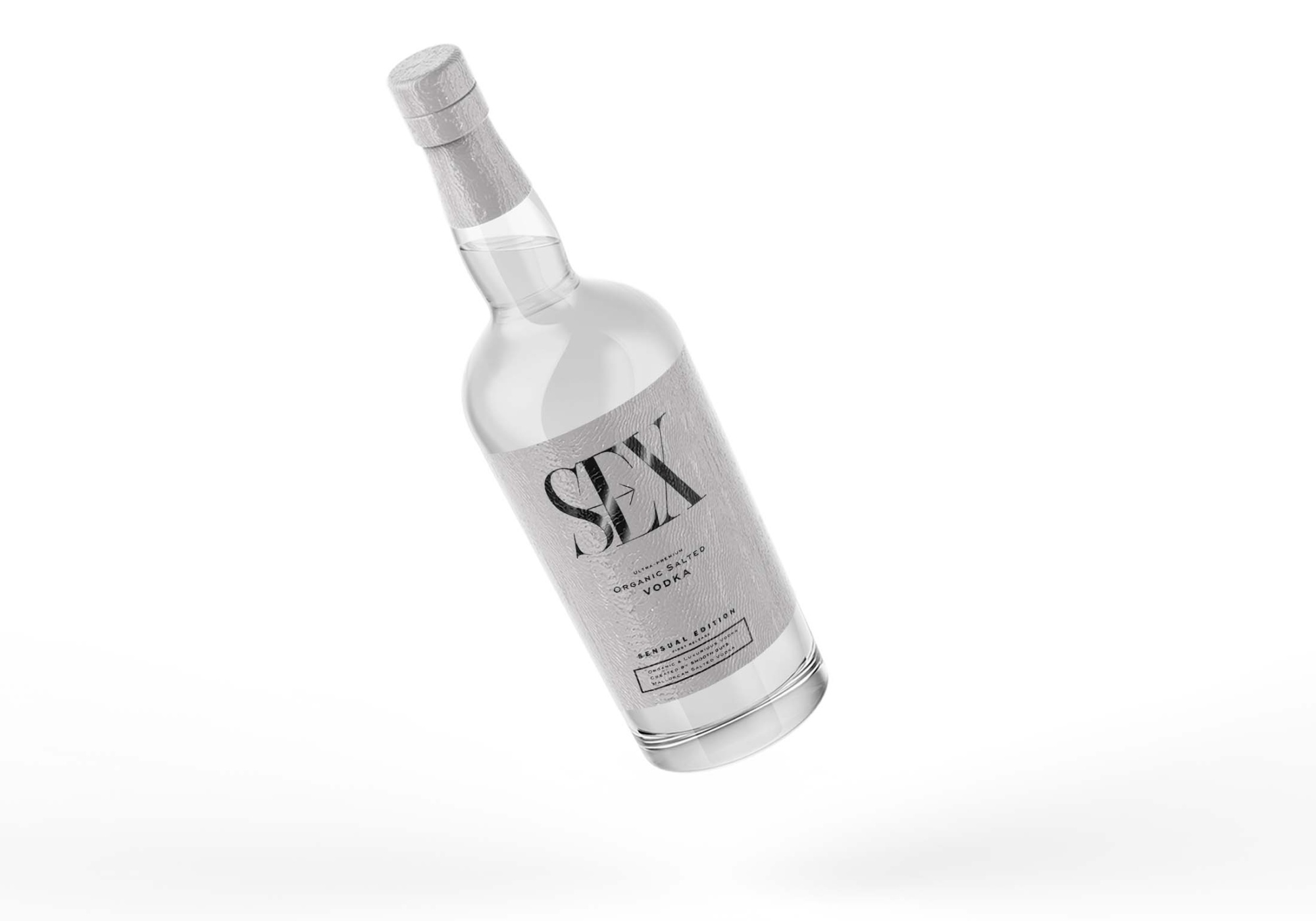 Vodka Bottle Mockup PSD 3