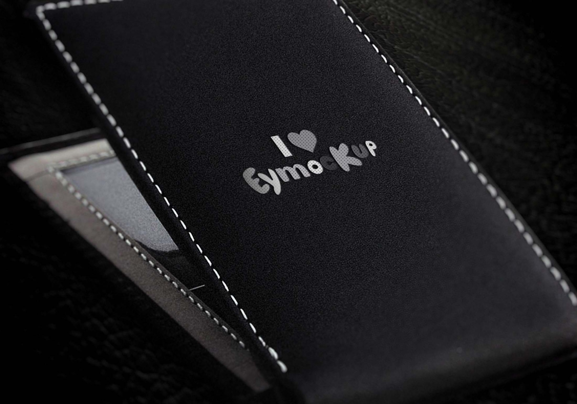 Professional Black Background Logo Mockup Black Background Object Logo Mockup PSD 14