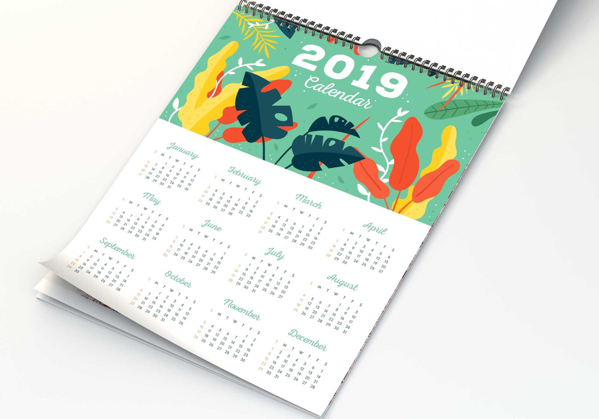 Free Calendar Mockup PSD Download Calender Mockup PSD 9