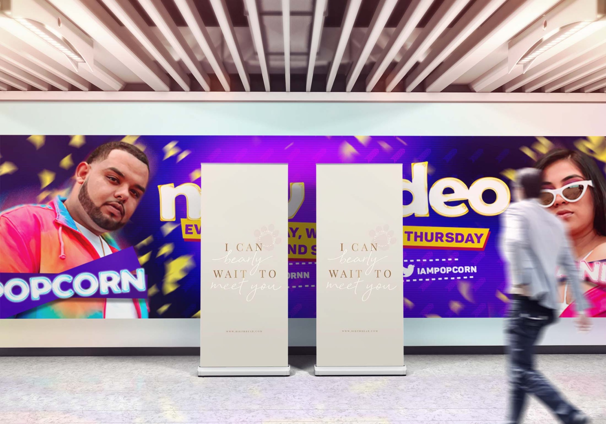 Free Roll up Banner Mockup PSD 7