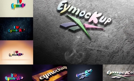 Latest 3D Logo Mockup (PSD)