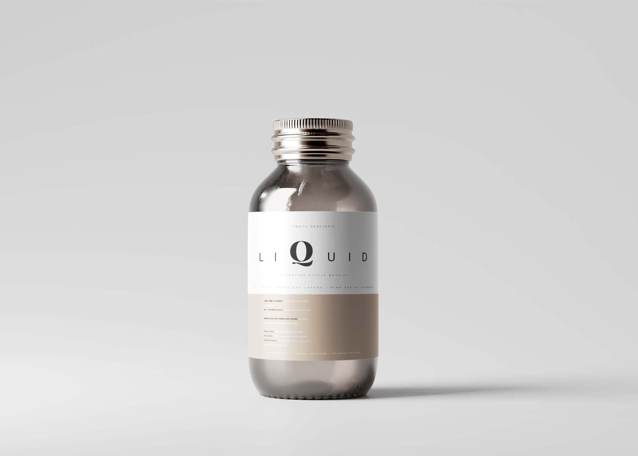 Realistic Medical Syrup Bottle Mockup Medical Syrup Bottle Mockup 1