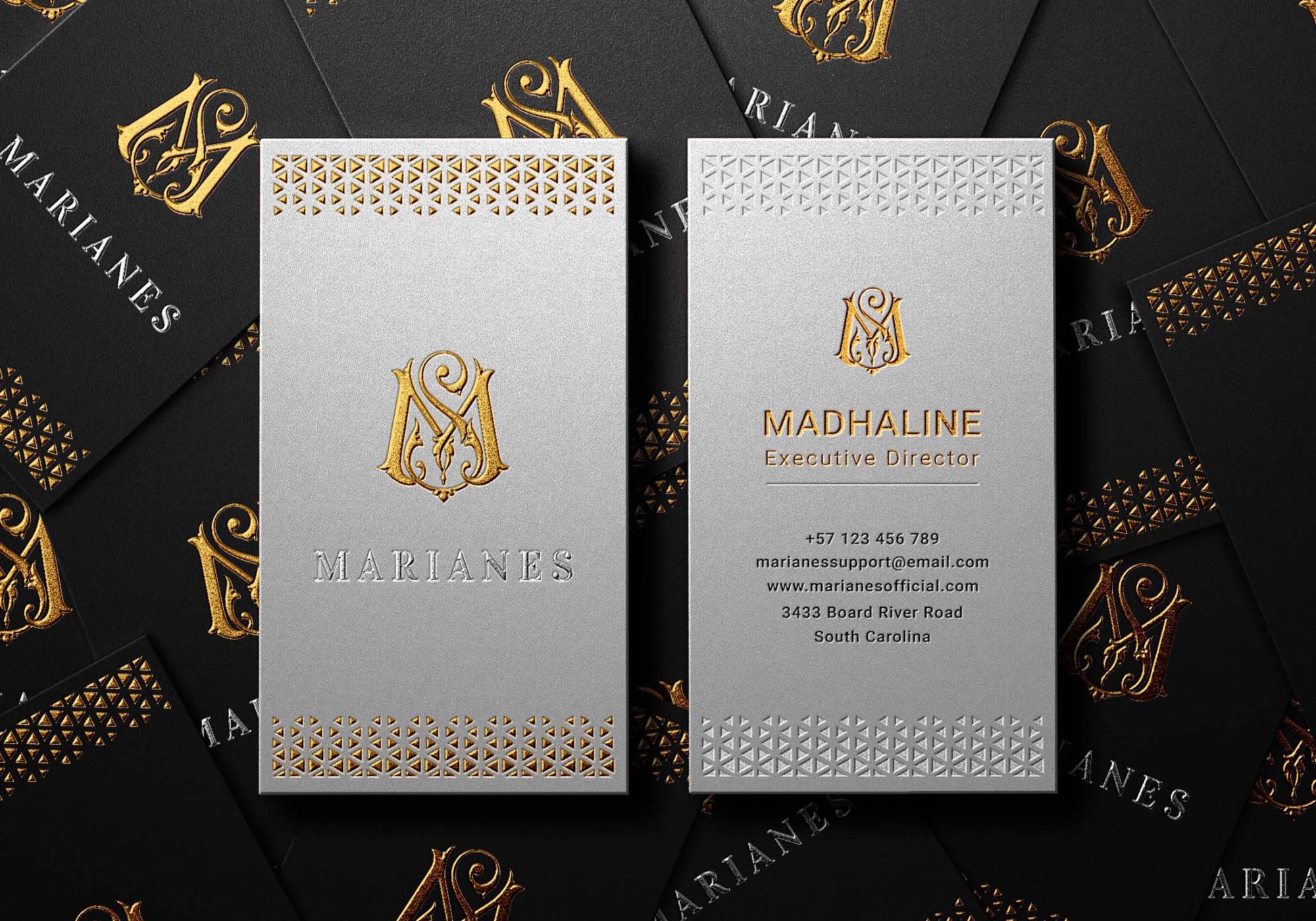 Metal Business Card Mockup 8