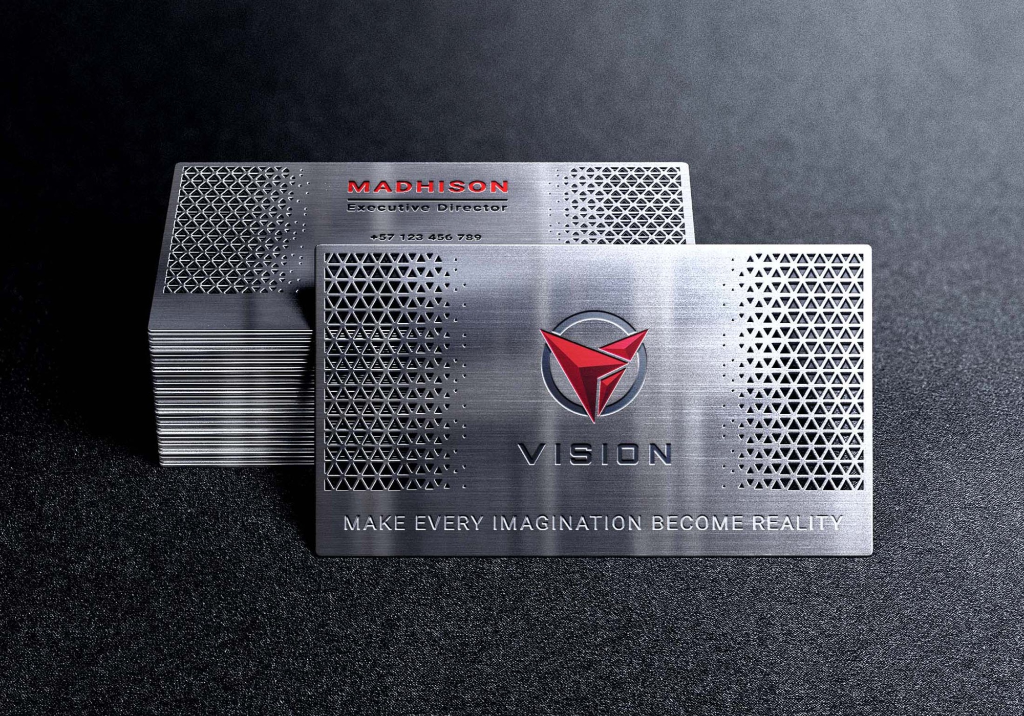 Realistic Metal Business Card Mockup Metal Business Card MockupPSD 4