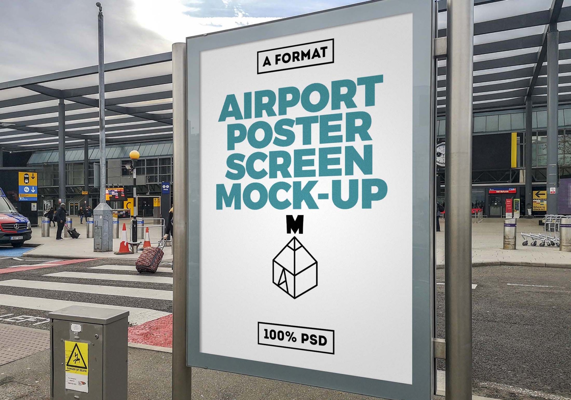 Download Metro Road Poster Mockup Free Metro Road Poster Mockup PSD 7