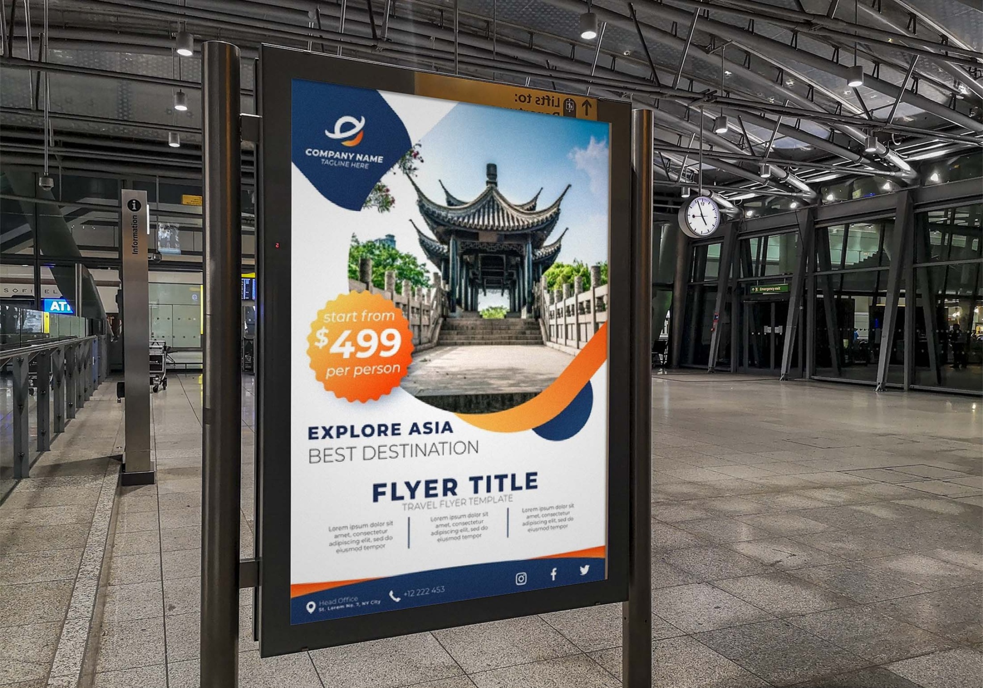 Download Metro Road Poster Mockup Free Metro Road Poster Mockup PSD 8