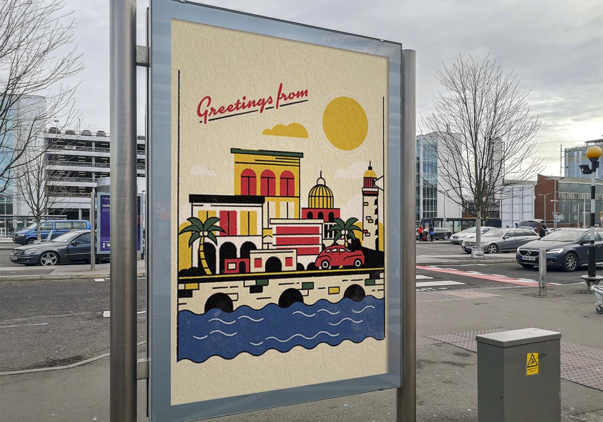 Download Metro Road Poster Mockup Free Metro Road Poster Mockup PSD 9