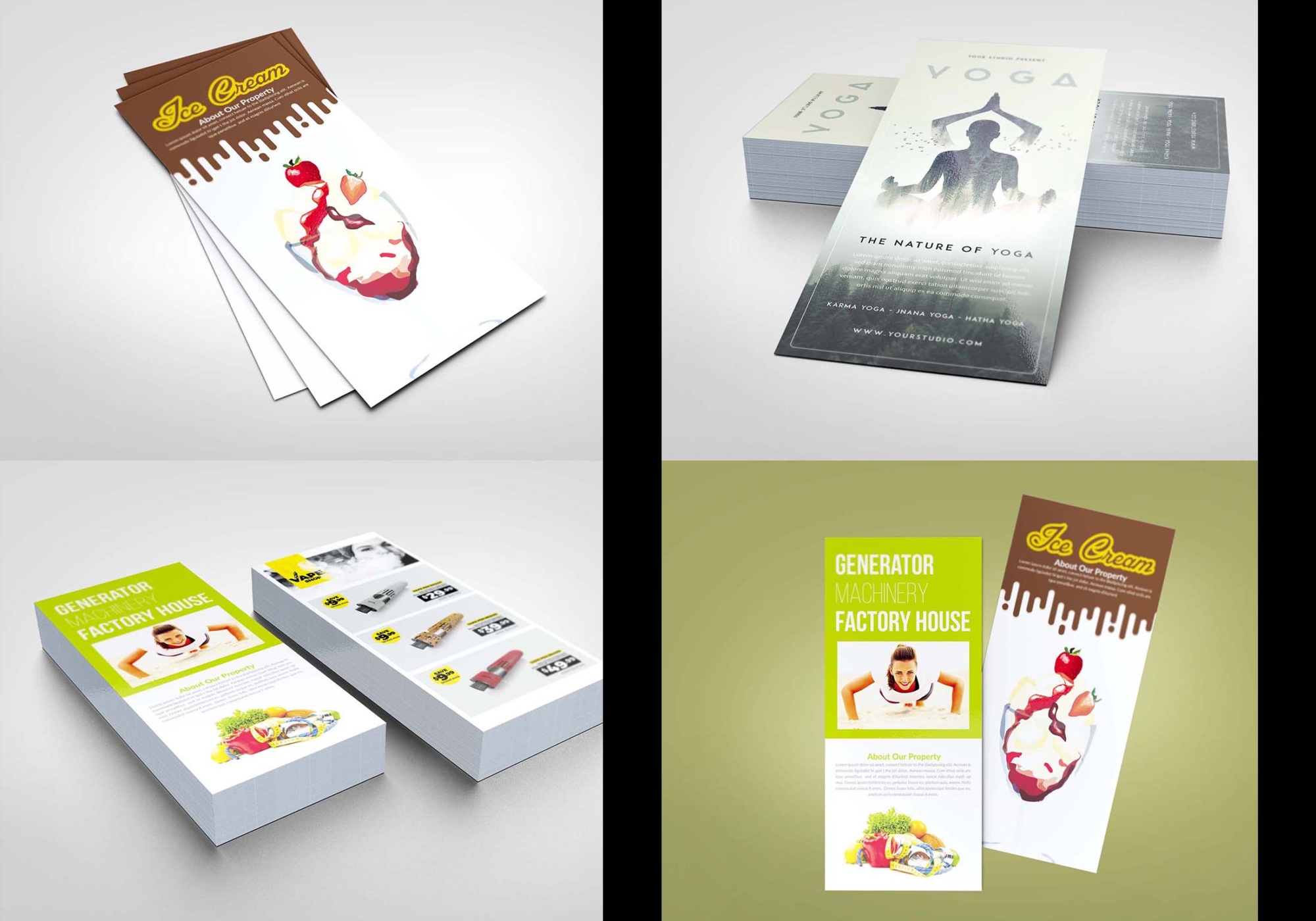 Professional Rack Card Mockup Download