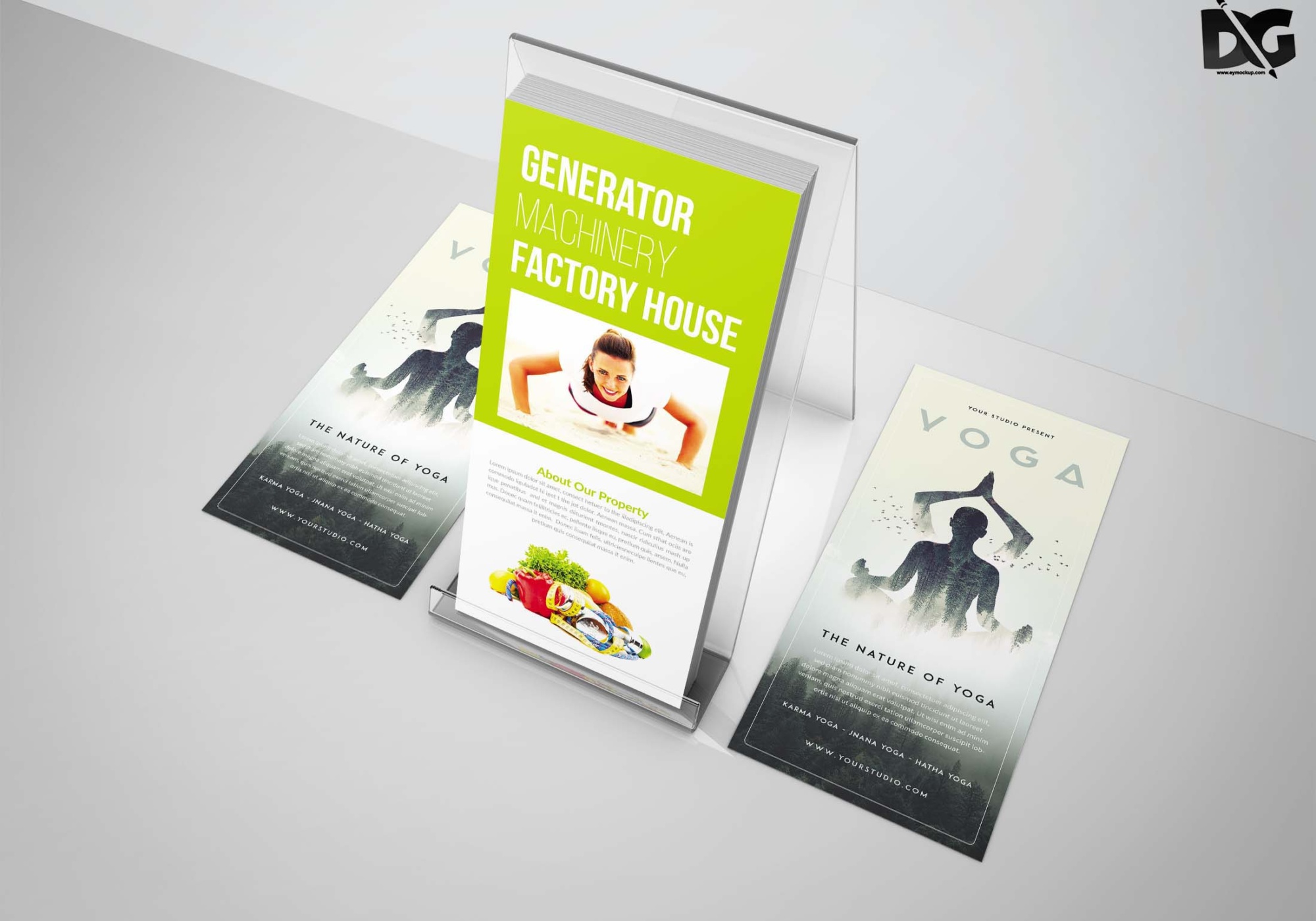 Free Rack Card Mockup Download Rack Card Mockup PSD 6 1
