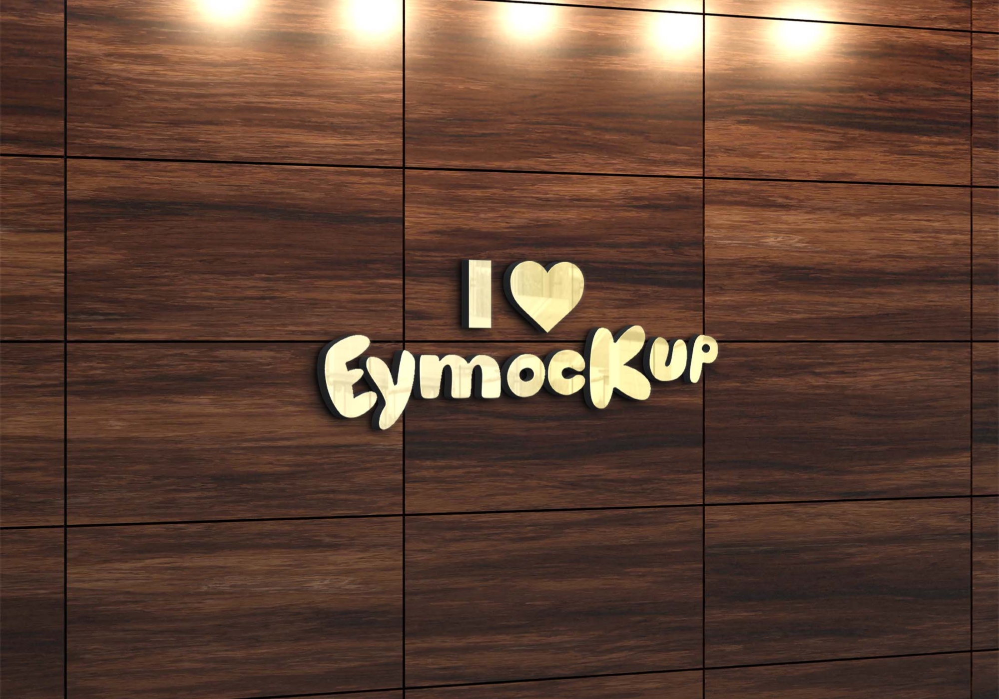 Simple and Modern 3D Logo Mockup 1