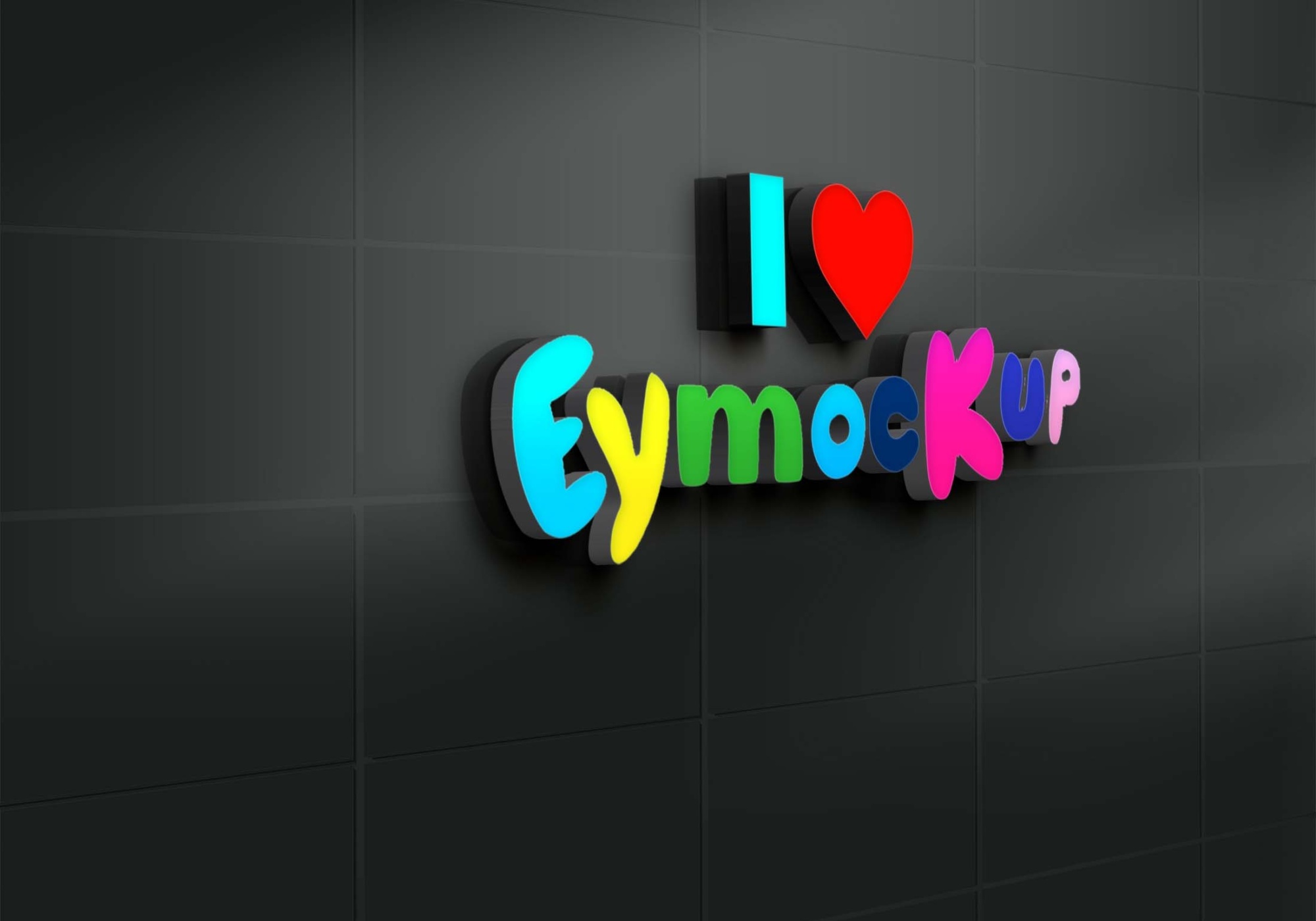 Simple and Modern 3D Logo Mockup 3