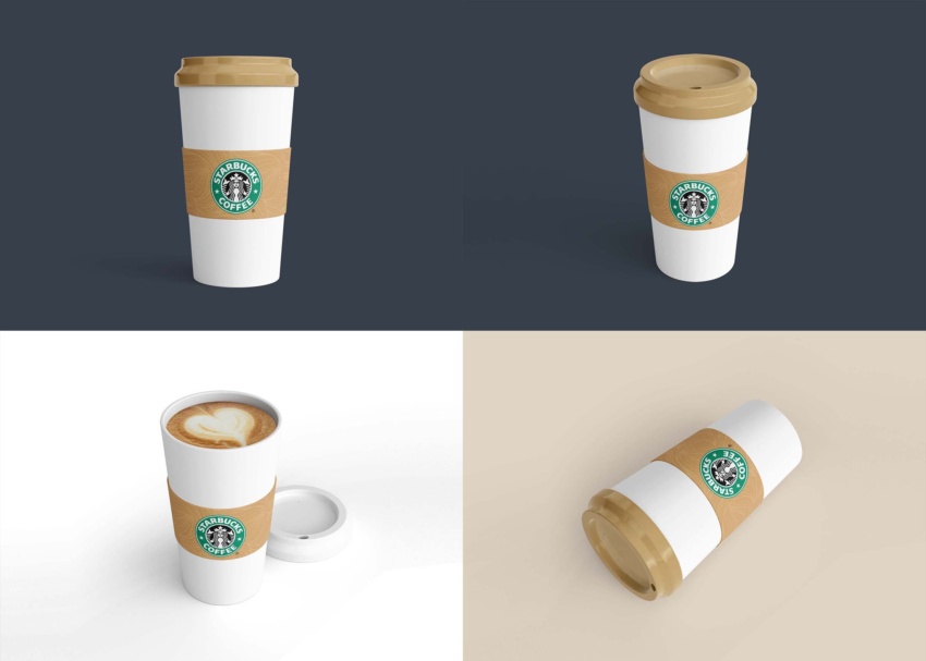 Free Starbucks Coffee Cup Mockup Starbucks Coffee Cup Mockup 4 1