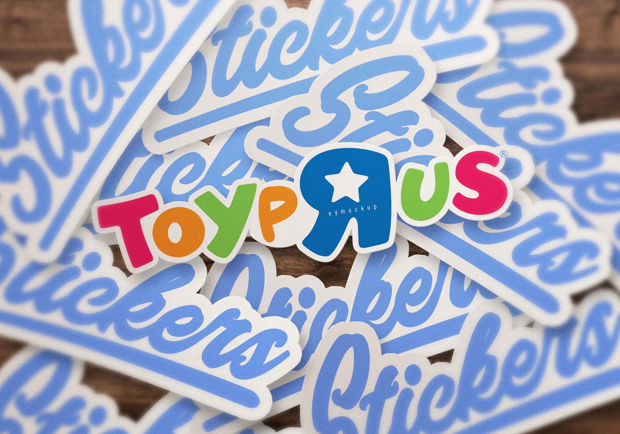 Free Stickers Mockup PSD Download Stickers Mockup PSD 6
