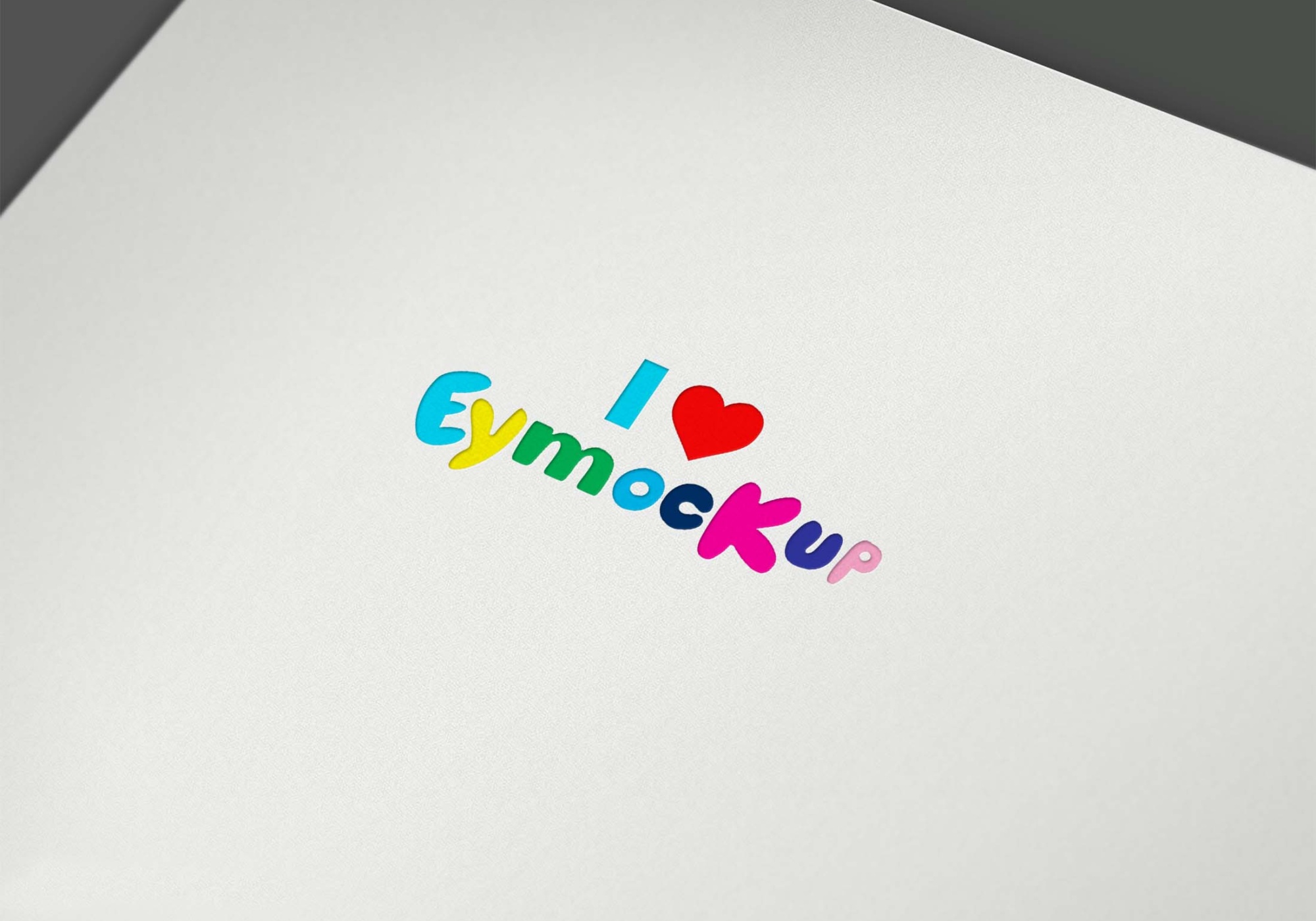 White Paper Logo Mockup PSD 2