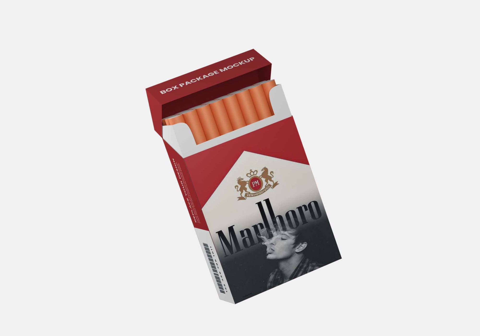 Cigarette Box Mockup PSD 1