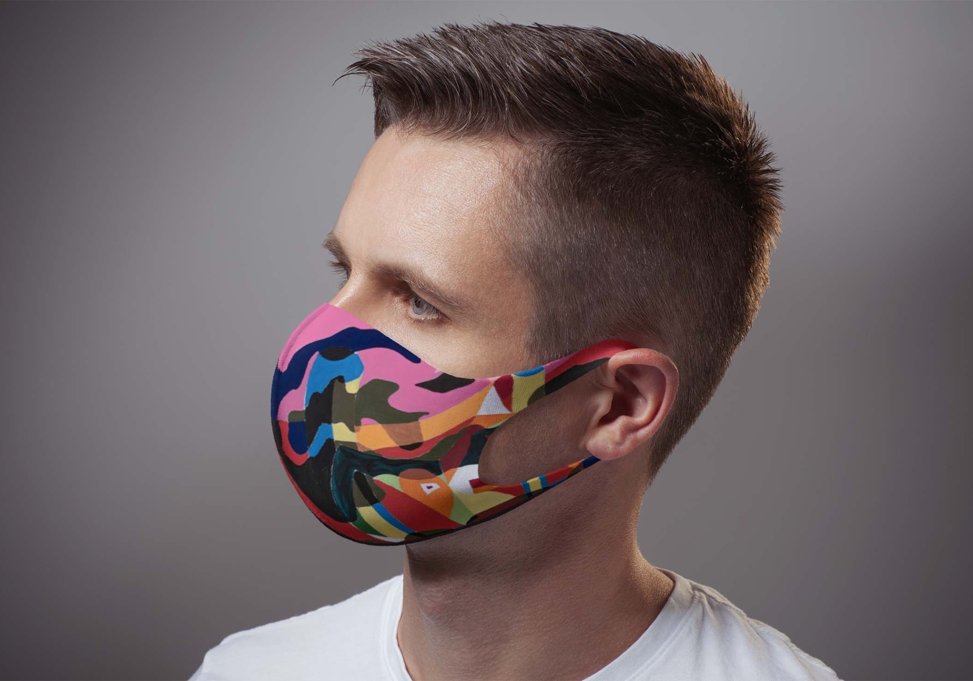 Face Mask Mockup (PSD) Face Mask Mockup PSD 3
