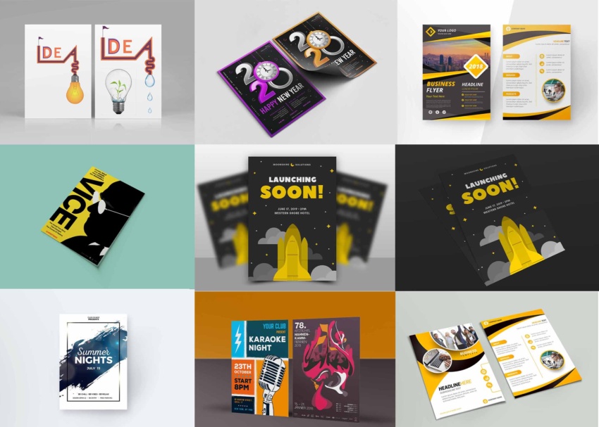 Flyer Mockups Collection Flyer Mockups Collection 2