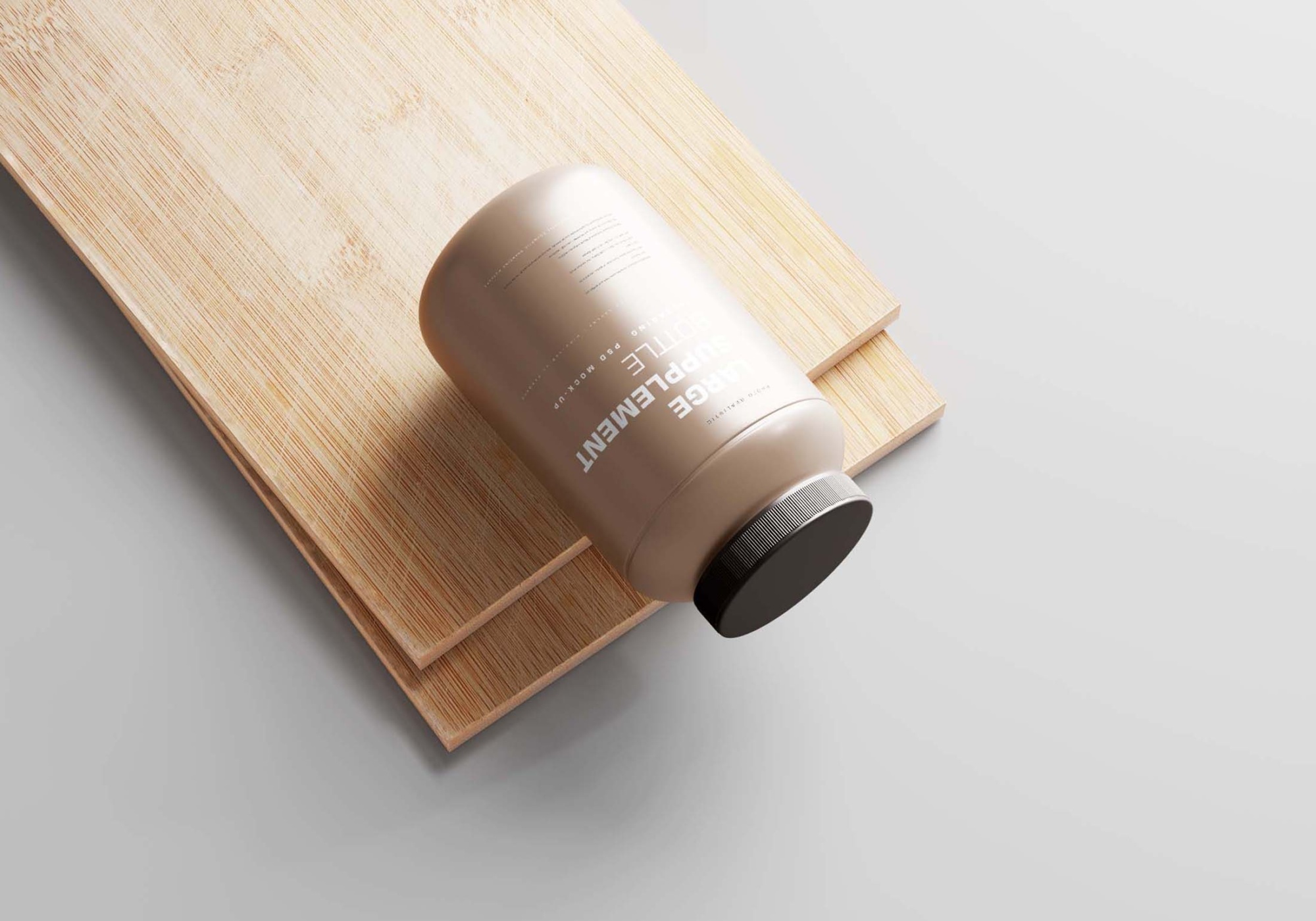 GYM Supplement Bottle MockupPSD 1