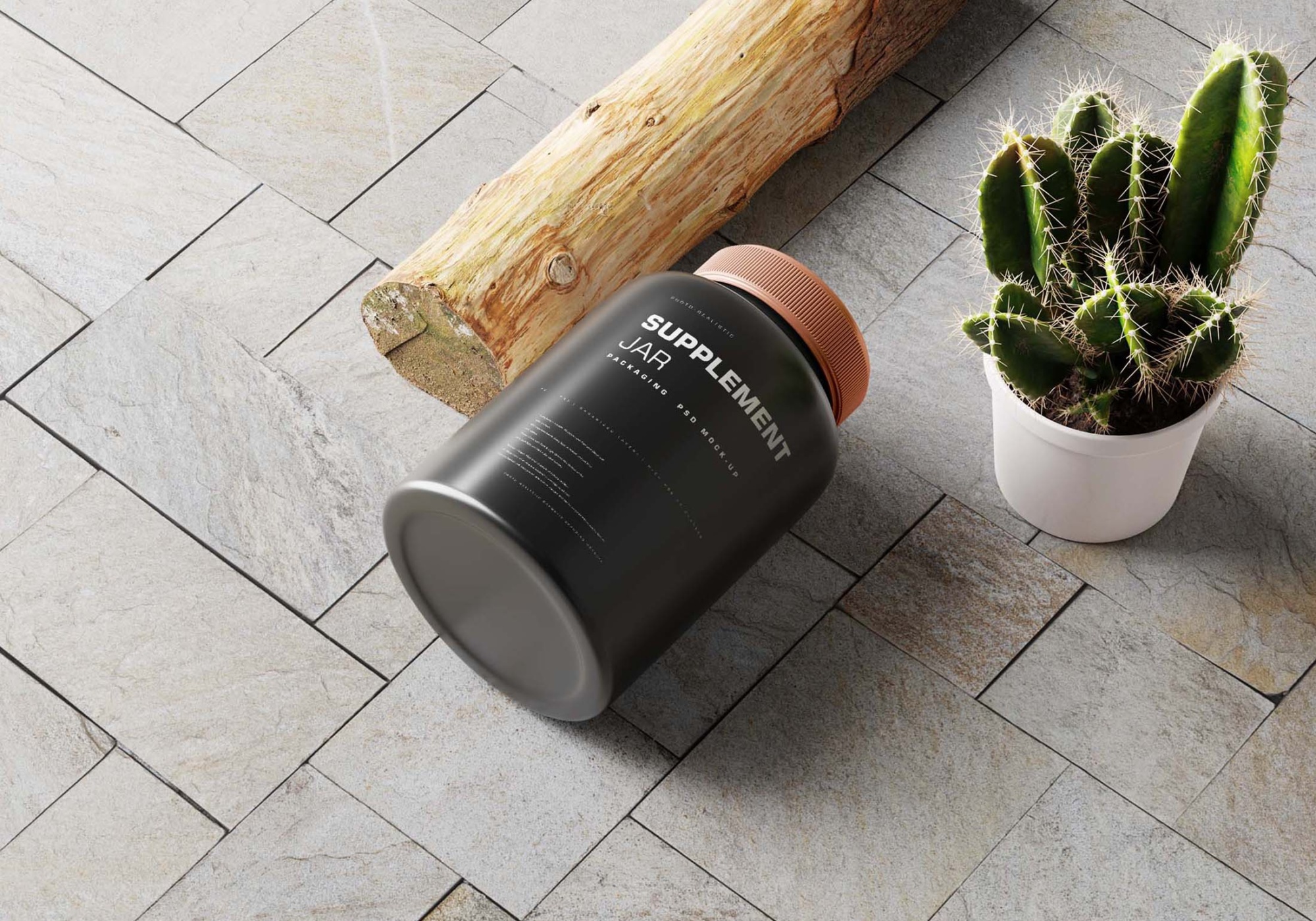 GYM Supplement Bottle MockupPSD 4
