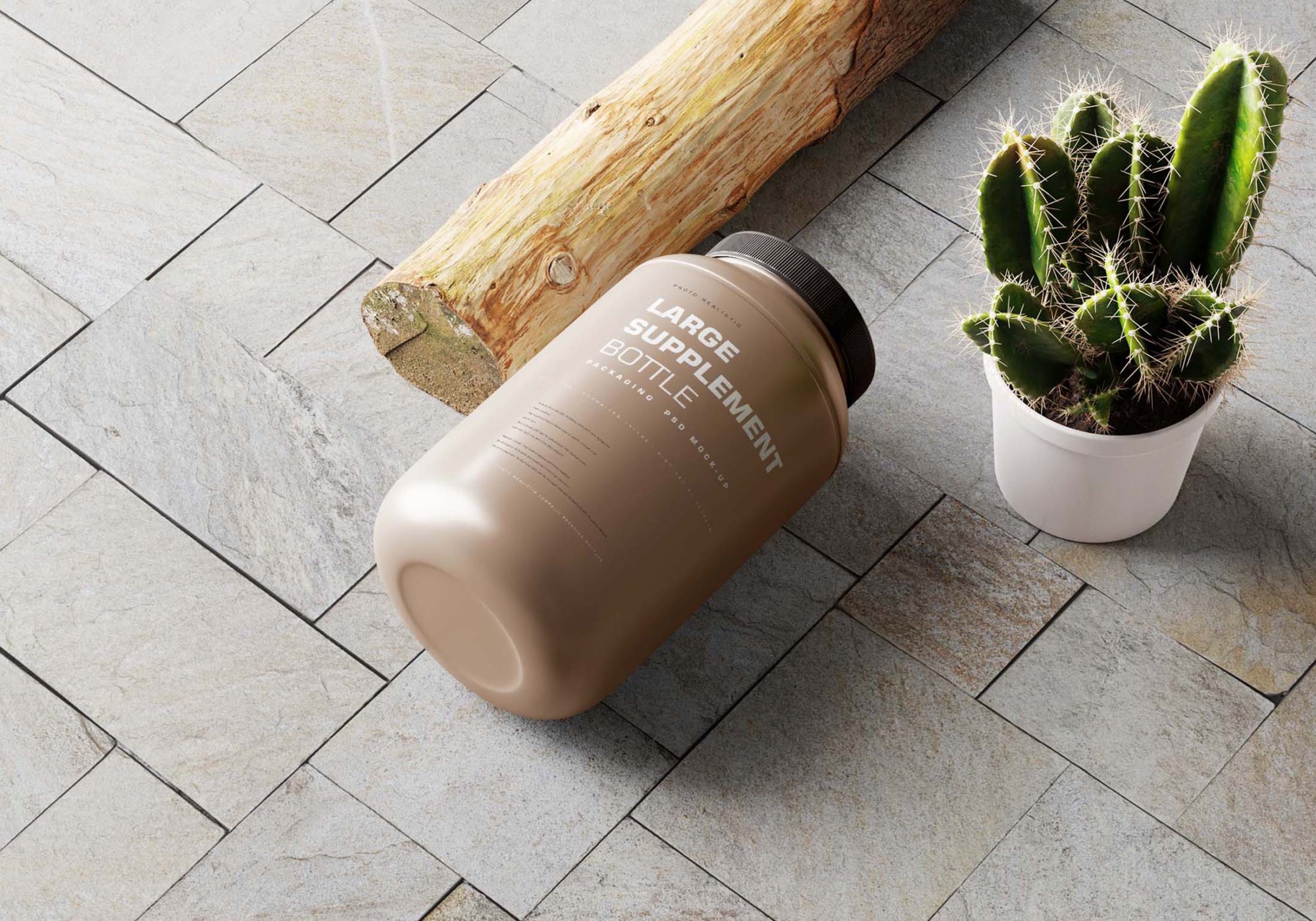 GYM Supplement Bottle MockupPSD 5
