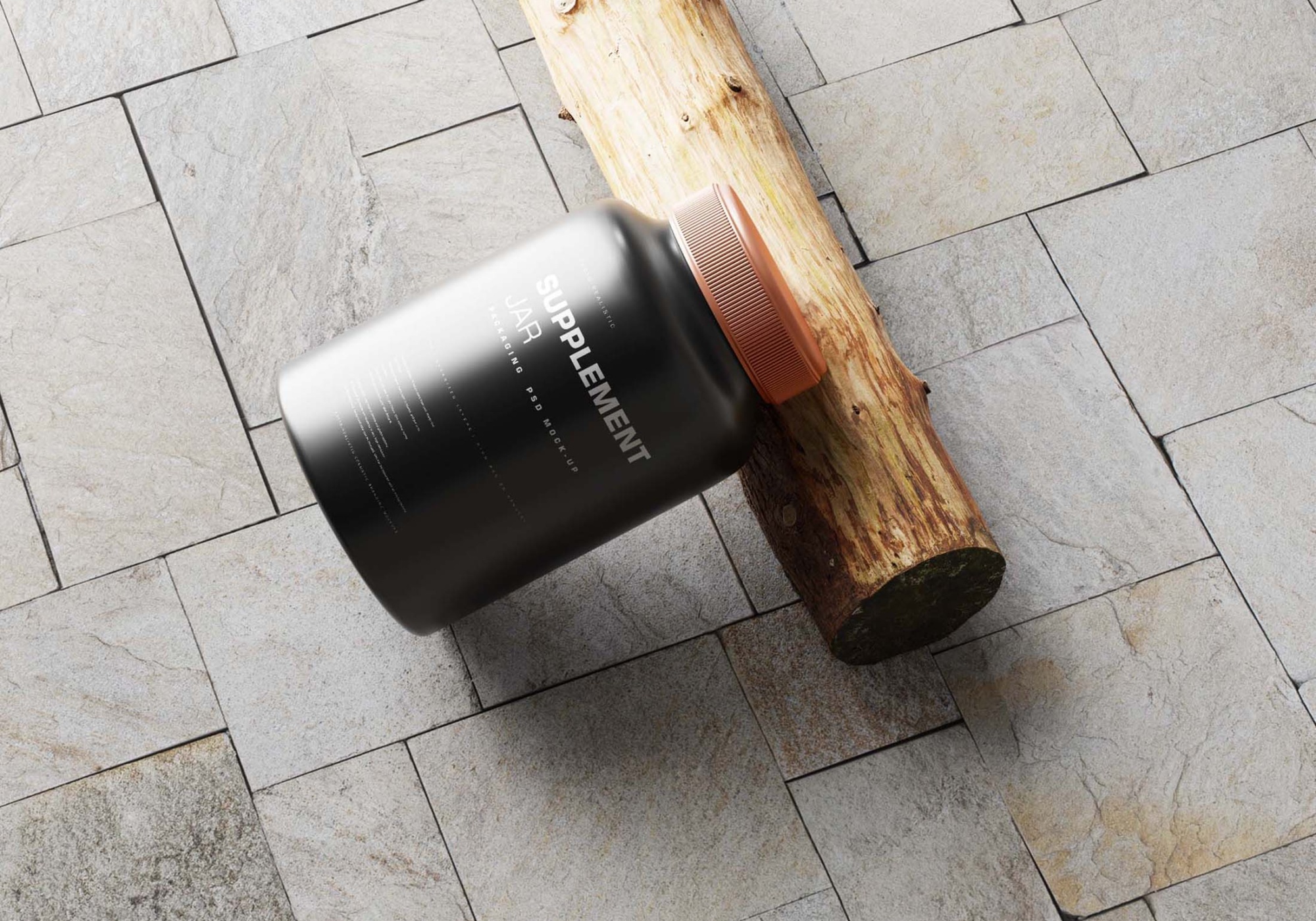 GYM Supplement Bottle MockupPSD 6