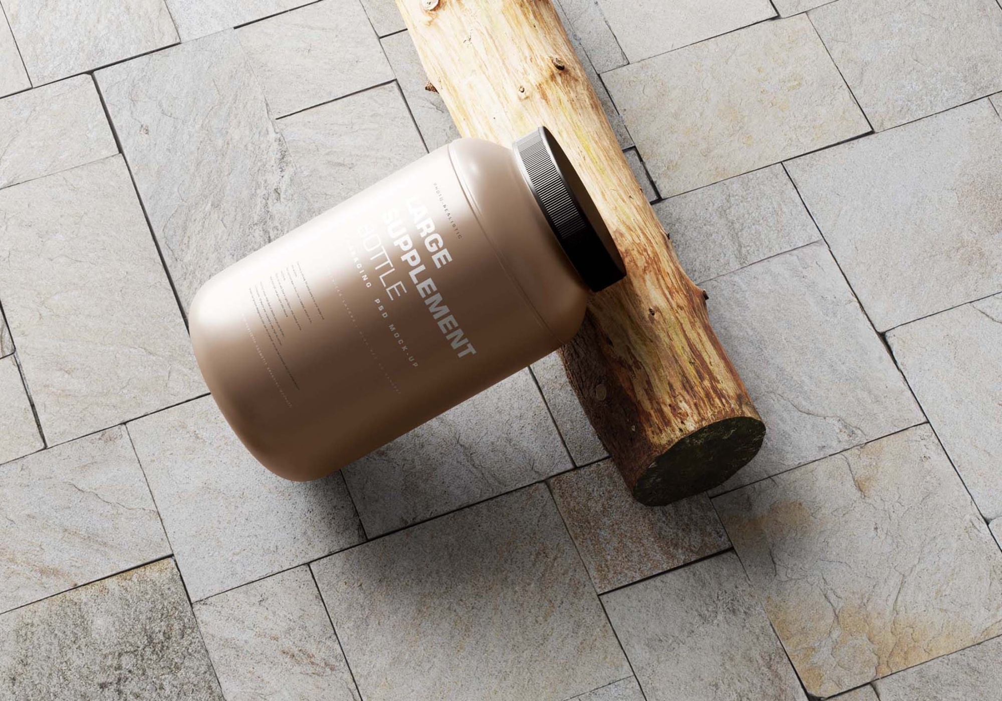 GYM Supplement Bottle MockupPSD 7