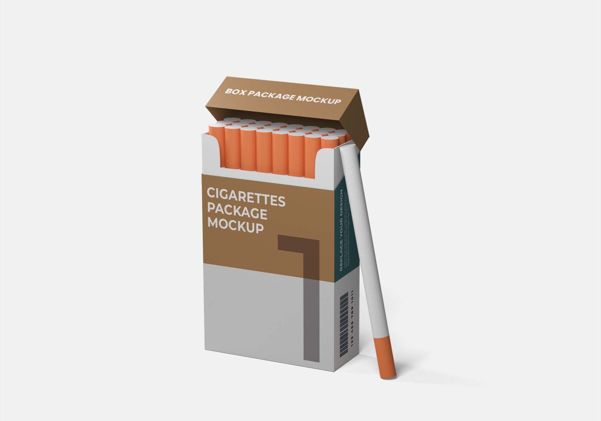 Premium Gold Flake Cigarette Mockup Gold Flake Cigarette MockupPSD 1