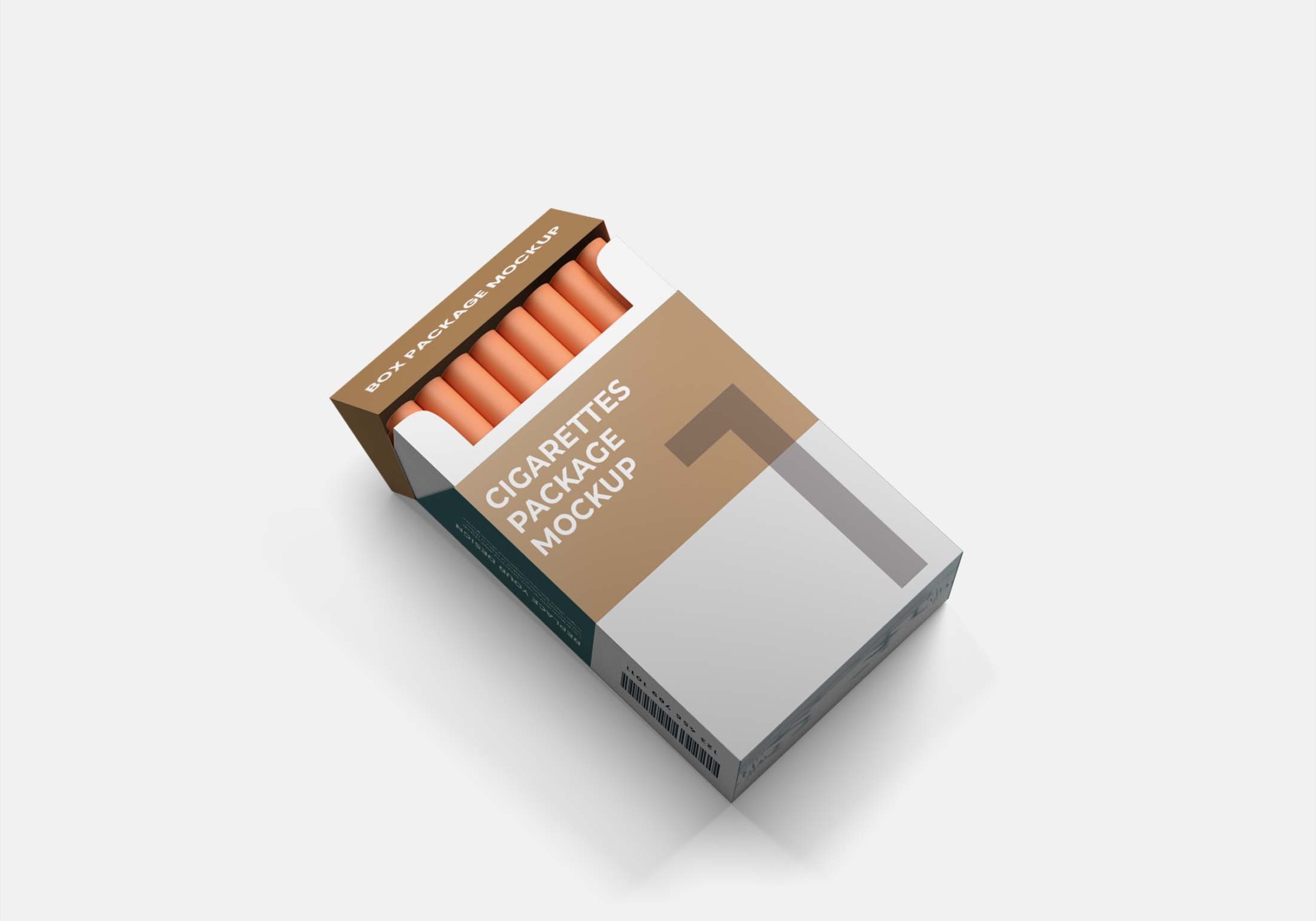 Premium Gold Flake Cigarette Mockup Gold Flake Cigarette MockupPSD 2