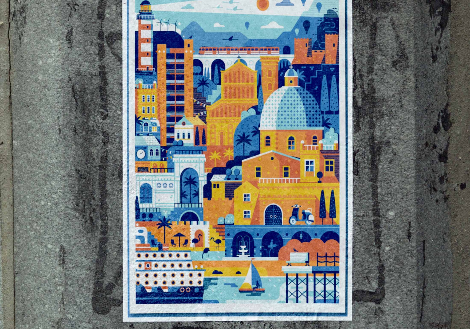 Wall Poster Mockup (PSD) Wall Poster Mockup PSD 2