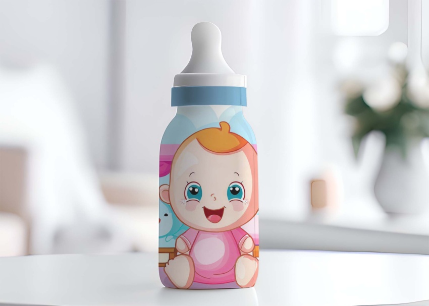 Baby Bottle Mockup